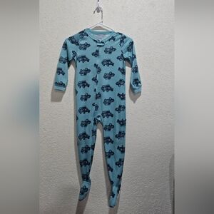 Carter's Teal One Piece with Car Pattern Toddler Boy 5T
